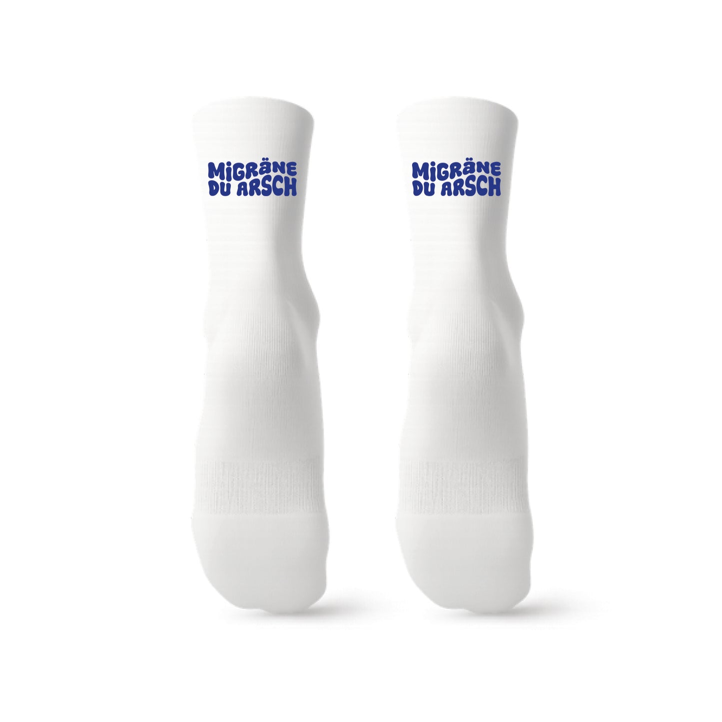 Statement Socken "Migräne du Arsch"