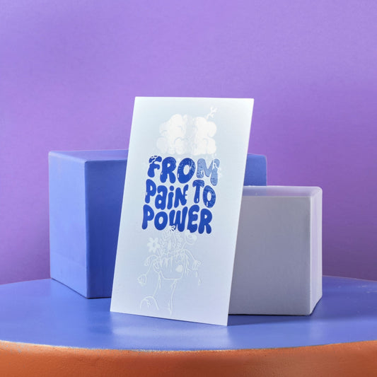 Postkarte From pain to power