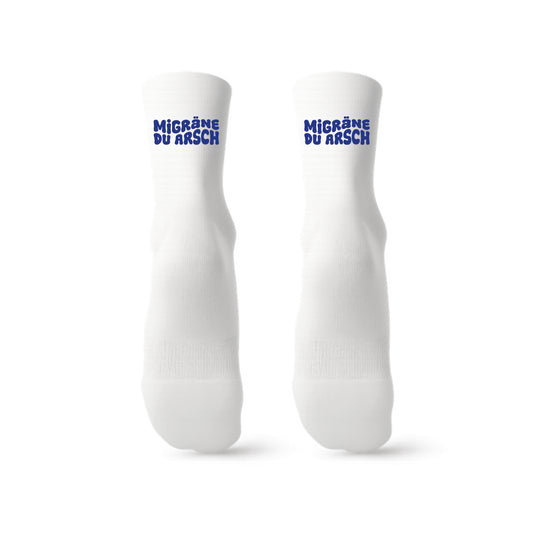 Statement Socken  "Migräne du Arsch"