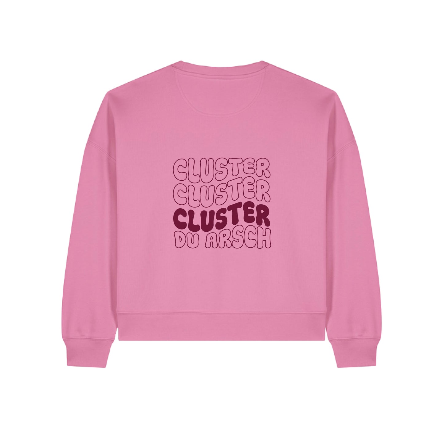 Sweatshirt "Cluster du Arsch"